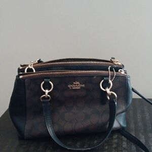 Coach Black and Brown Satchel